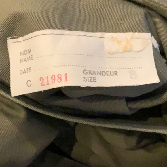 AQUASCUTUM khaki green trench coat in Sz 8 - Picture 9 of 9